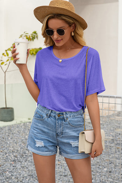 Sheer Mesh Lace Panel Back Top