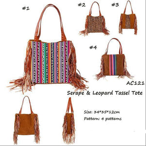 Western Fringe Purse 13.3x13.7"