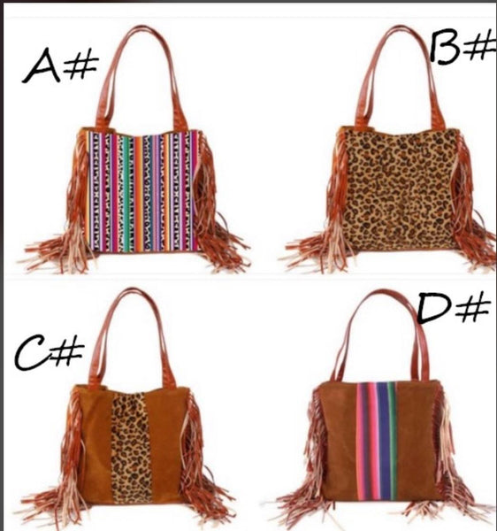 Western Fringe Purse 13.3x13.7"