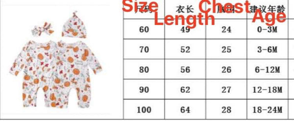 Baby Fall Pumpkin Romper