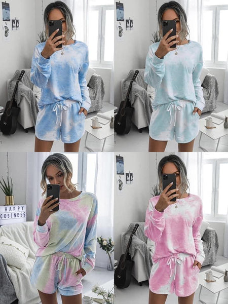 Tiedye Shorts Lounge Set