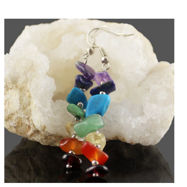 7 Chakra Dangle Earring