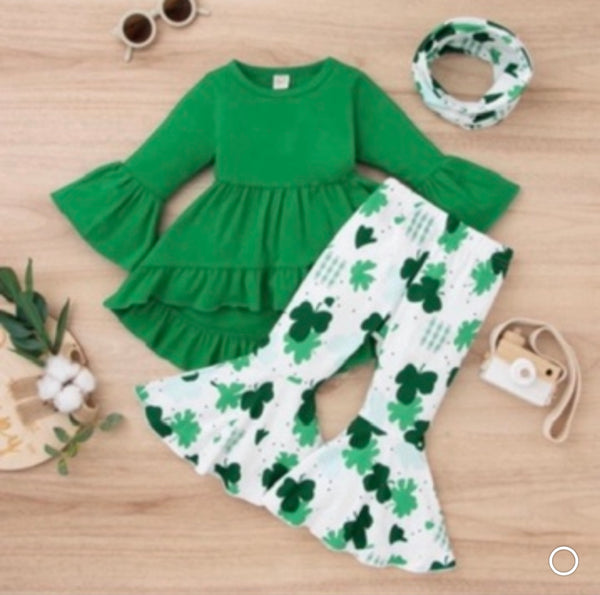 Toddler Girls St Patrick’s Day 3 Piece Casual Set New