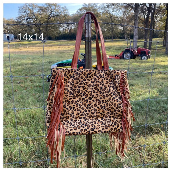 Western Fringe Purse 13.3x13.7"