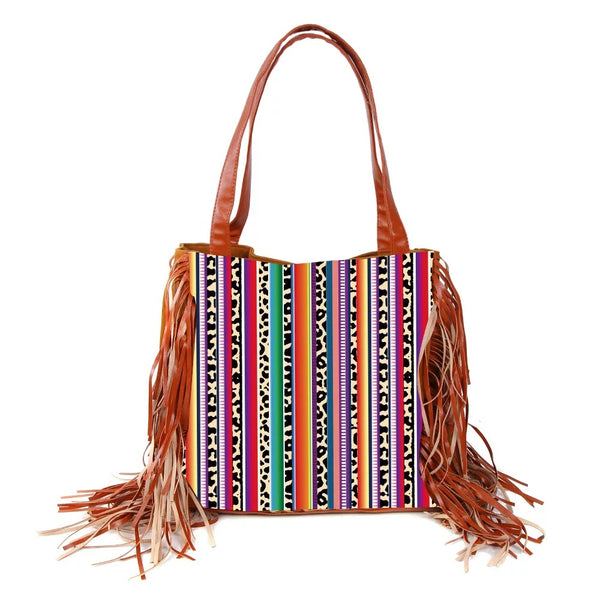 Western Fringe Purse 13.3x13.7"