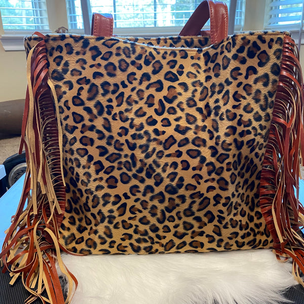 Western Fringe Purse 13.3x13.7"