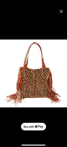 Western Fringe Purse 13.3x13.7"