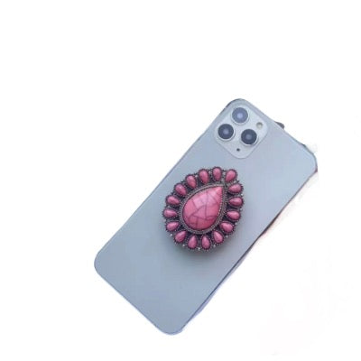 Pink Lavender And Beige Stone Phone Grips