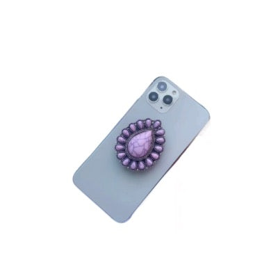 Pink Lavender And Beige Stone Phone Grips