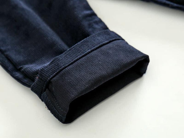 Boys Red Plaid Corduroy Set